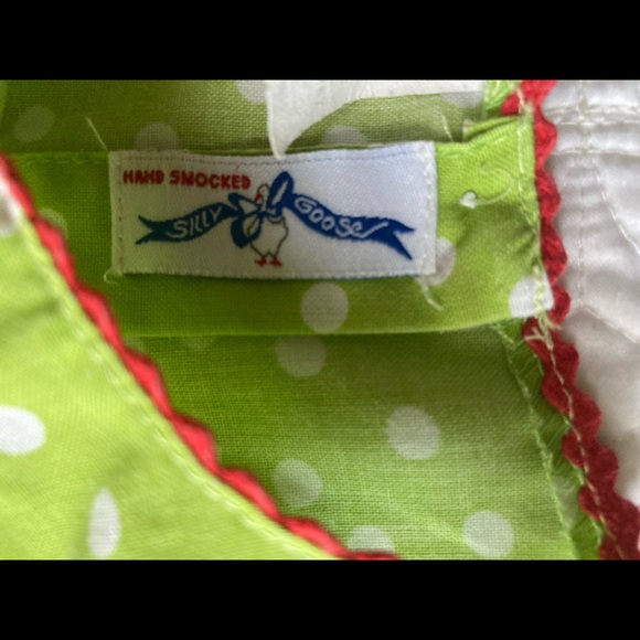 12m-Watermelon Smocking Dress-Silly Goose - Picture 3 of 3